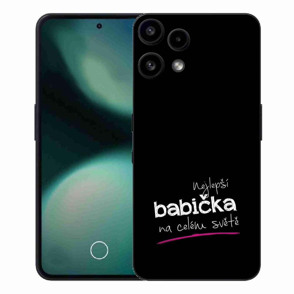 Gél borító mmCase a Nothing Phone (3a) Lite készülékhez - Best Grandma 4 fekete háttérrel
