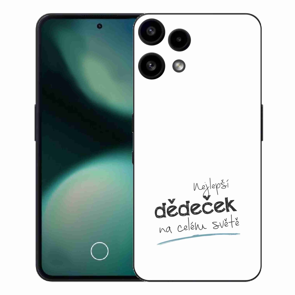 Gél borító mmCase a Nothing Phone (3a) Lite - Best Grandpa 3 fehér háttérrel