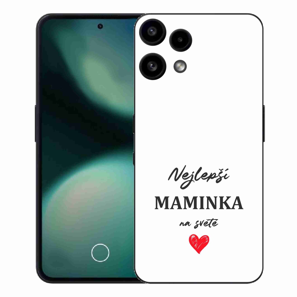 Gél borító mmCase a Nothing Phone (3a) Lite készülékhez - Best Mom 1 Fehér háttér