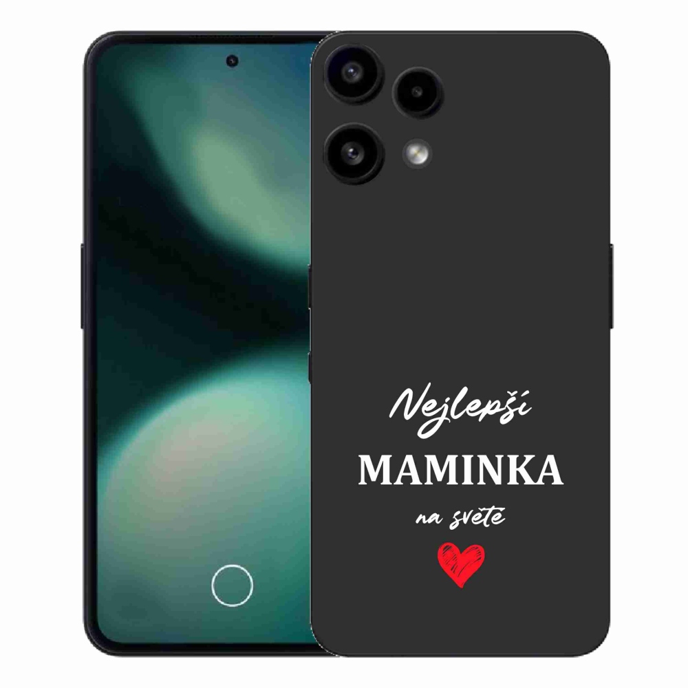 Zselés borító mmCase a Nothing Phone (3a) Lite készülékhez - Best Mom 1 fekete háttérrel