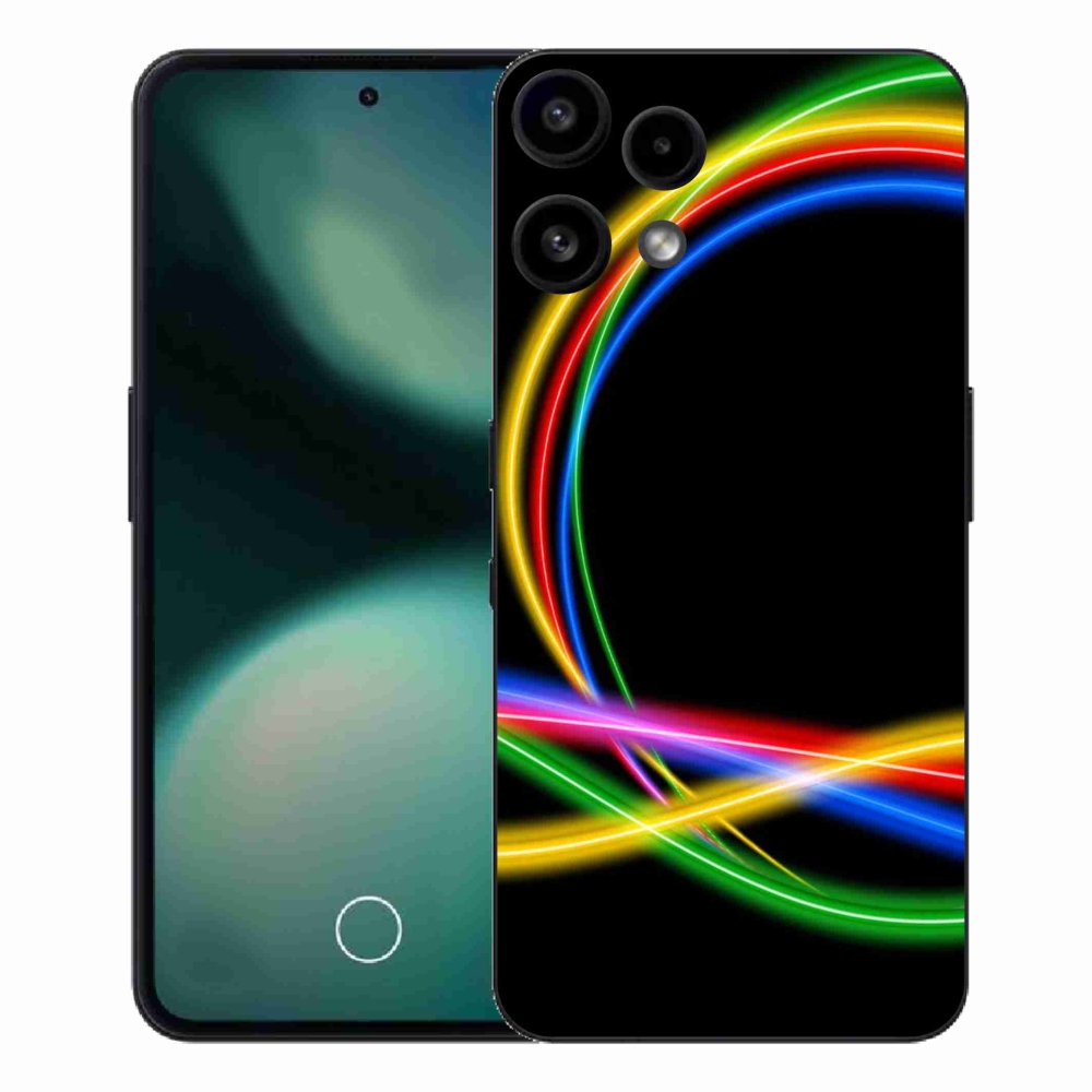Zselés borítás mmCase a Nothing Phone (3a) Lite készülékhez - neon körök