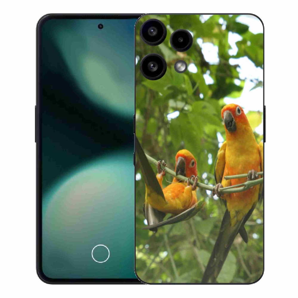 Zselés borítás mmCase a Nothing Phone (3a) Lite készülékhez - papagájok