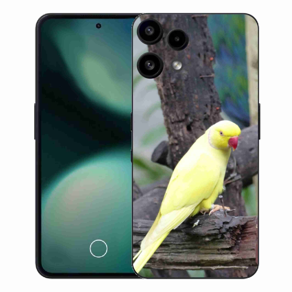 Zselés borítás mmCase a Nothing Phone (3a) Lite készülékhez - papagáj alexander sárga