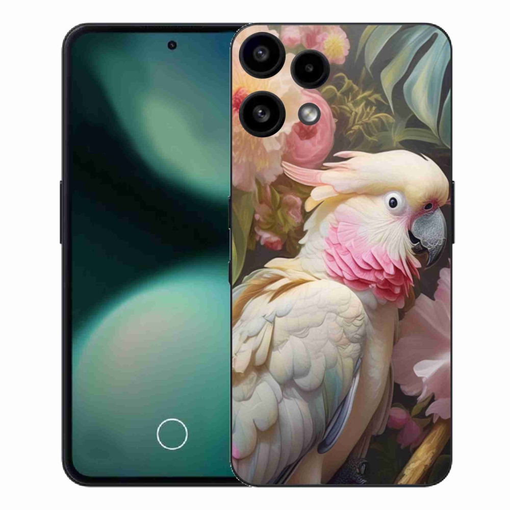 Zselés borítás mmCase a Nothing Phone (3a) Lite készülékhez - papagáj kakadu rózsaszín 2