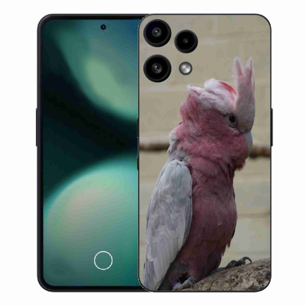 Zselés borítás mmCase a Nothing Phone (3a) Lite készülékhez - papagáj kakadu rózsaszínű