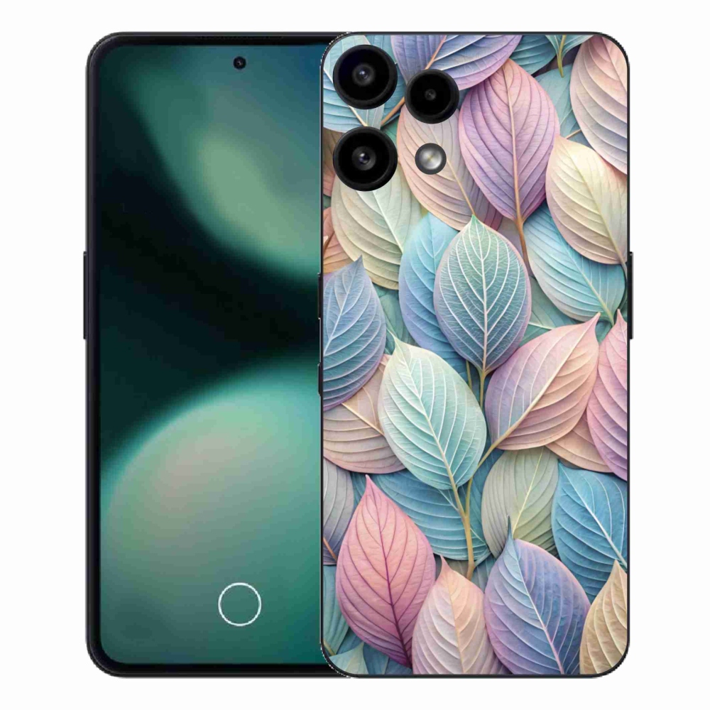 Zselés borító mmCase a Nothing Phone (3a) Lite készülékhez - pasztellszínű levelek