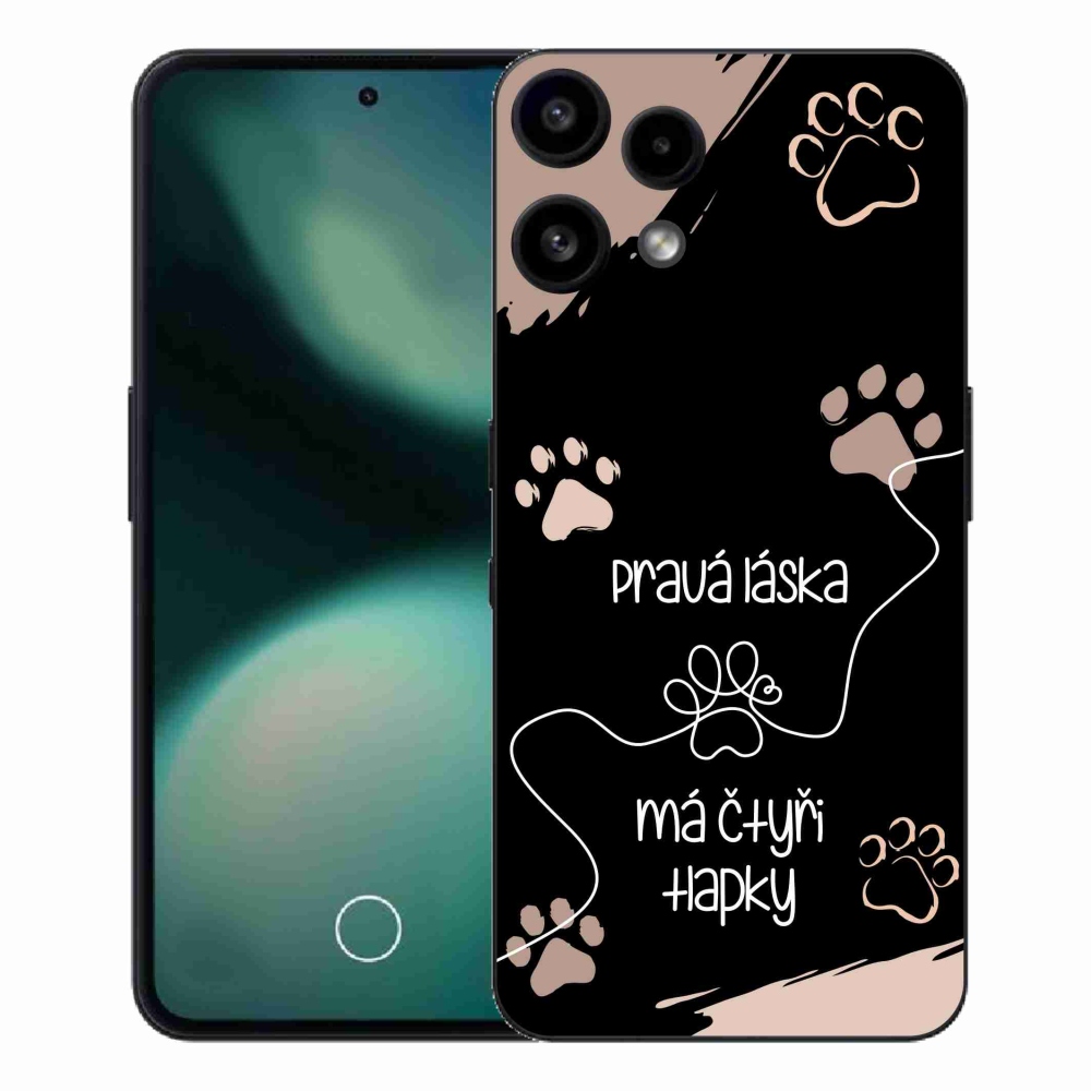 Zselés borító mmCase a Nothing Phone (3a) Lite készülékhez - kutyamotívum 1 fekete háttér