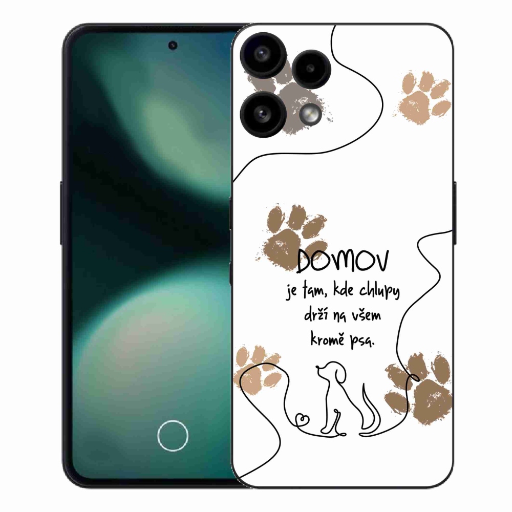Zselés borító mmCase a Nothing Phone (3a) Lite készülékhez - kutya motívum fehér háttérrel