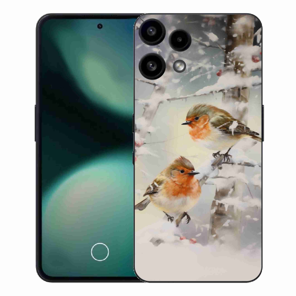 Zselés borítás mmCase a Nothing Phone (3a) Lite készülékhez - madarak télen