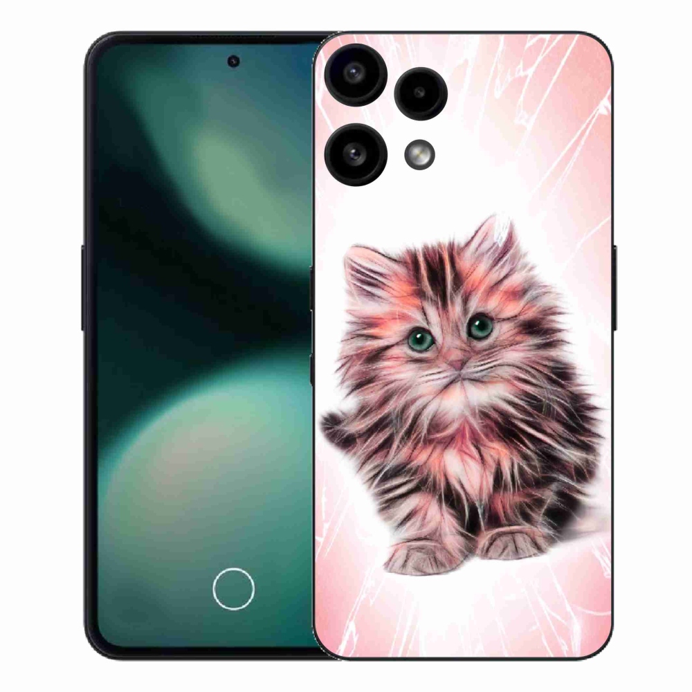 Zselés borítás mmCase a Nothing Phone (3a) Lite készülékhez - aranyos cica