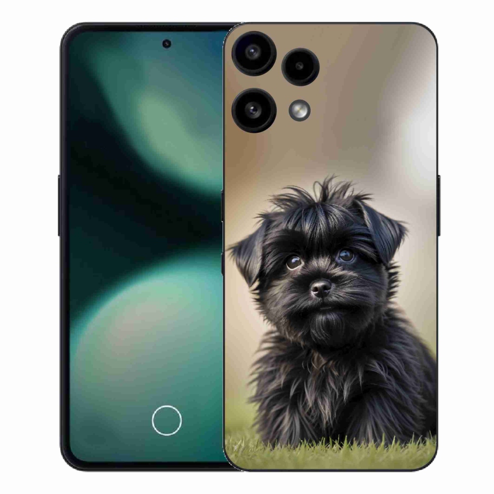 Zselés borítás mmCase a Nothing Phone (3a) Lite telefonhoz - aranyos fekete kutya