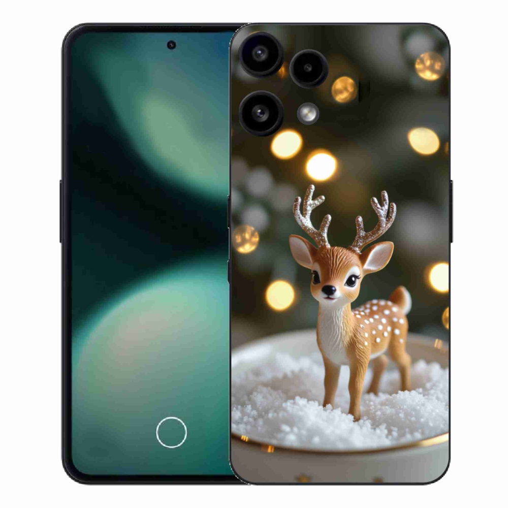 Zselés borító mmCase a Nothing Phone (3a) Lite telefonhoz - aranyos karácsonyi szarvasok