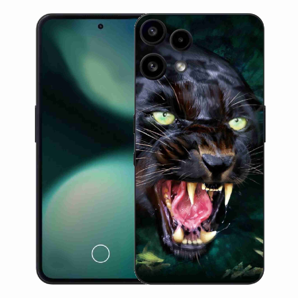 Zselés borítás mmCase a Nothing Phone (3a) Lite készülékhez - dühös fekete párduc
