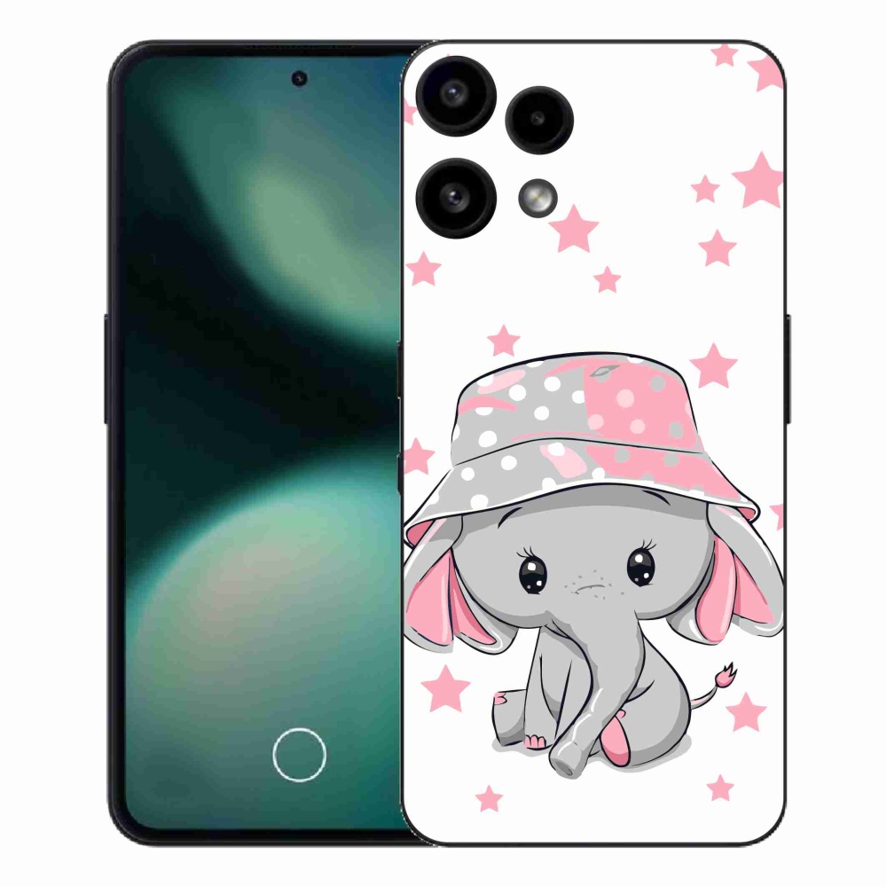 Zselés borítás mmCase a Nothing Phone (3a) Lite készülékhez - rózsaszín elefánt