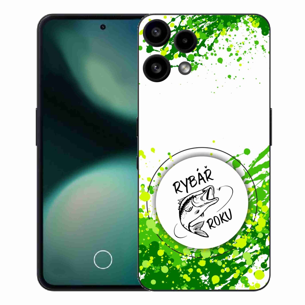 Zselés borító mmCase a Nothing Phone (3a) Lite készülékhez - Az év horgásza fehér háttérrel