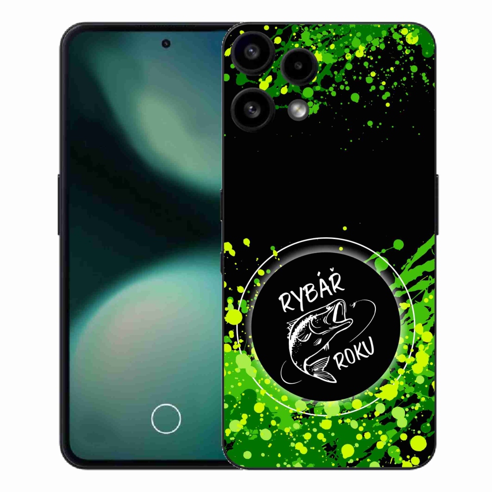 Zselés borító mmCase a Nothing Phone (3a) Lite készülékhez - Az év halászának fekete háttere