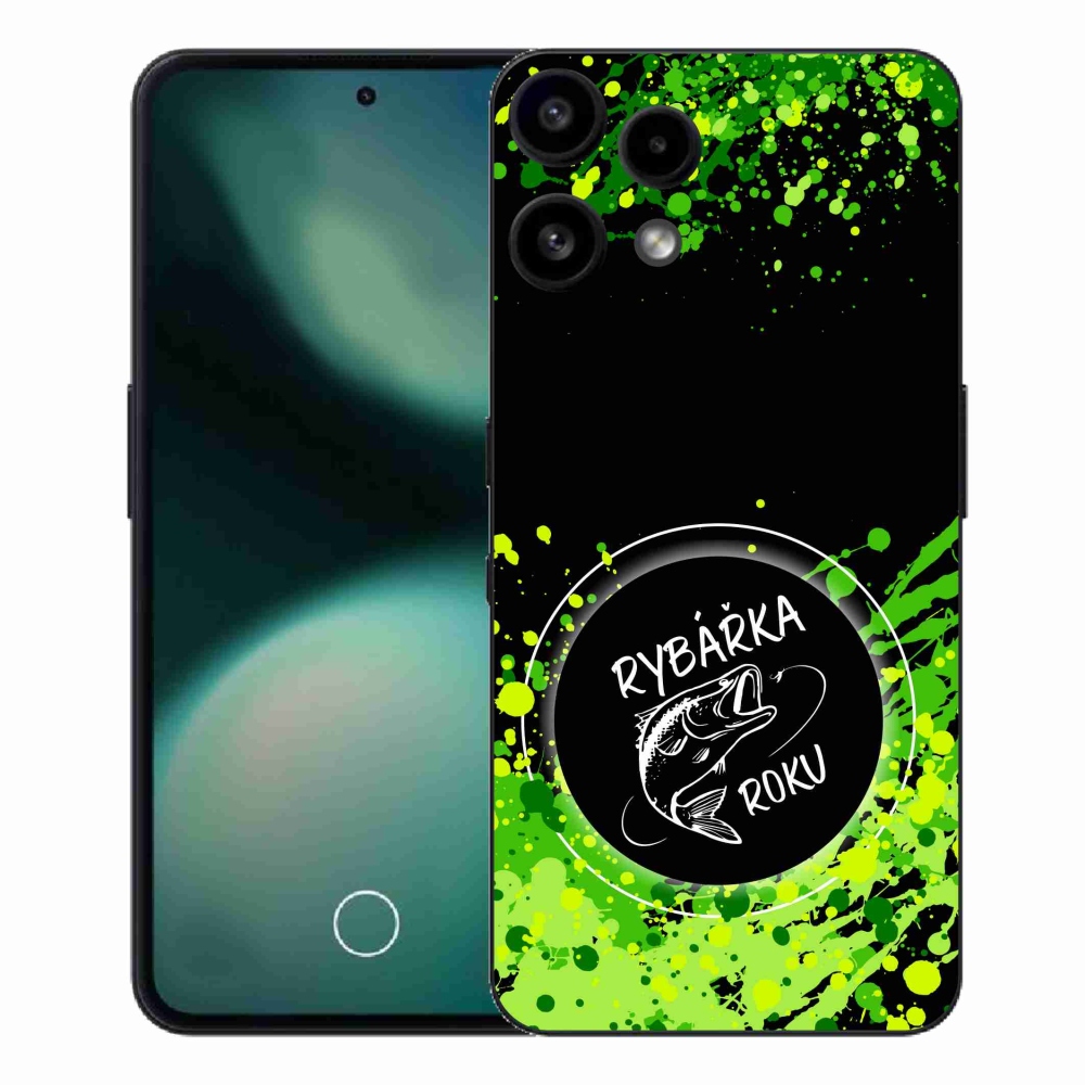 Zselés borító mmCase a Nothing Phone (3a) Lite készülékhez - Az év halászának fekete háttere