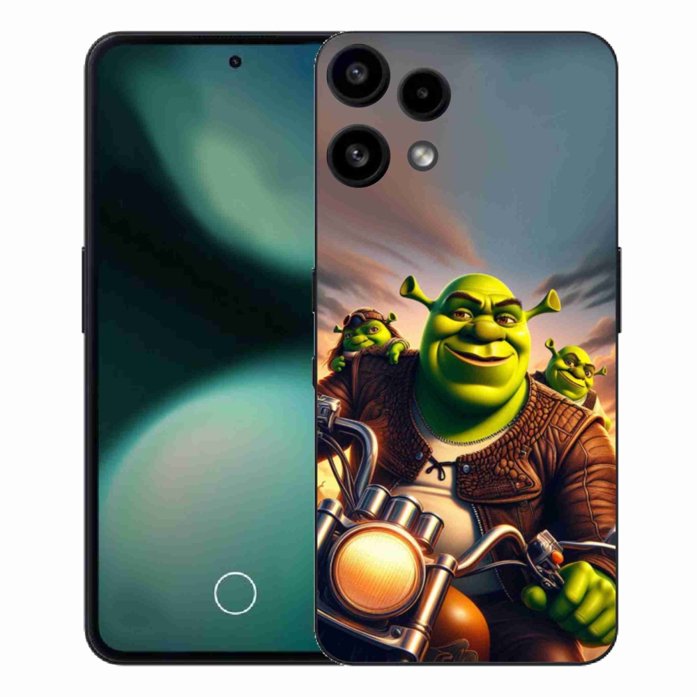 Zselés borítás mmCase a Nothing Phone (3a) Lite készülékhez - Shrek egy motorkerékpáron