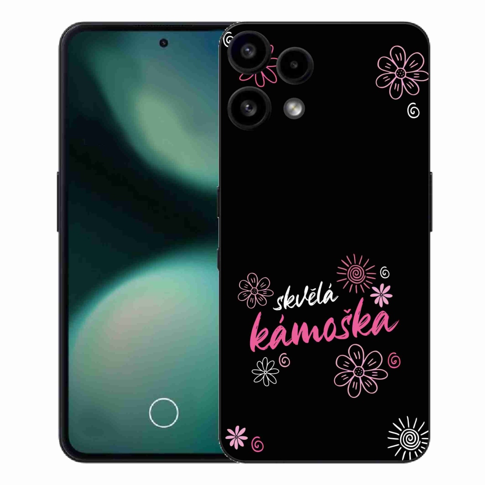 Zselés borítás mmCase a Nothing Phone (3a) Lite készülékhez - nagyszerű haver fekete háttérrel