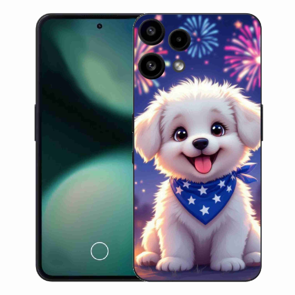 Zselés borítás mmCase a Nothing Phone (3a) Lite készülékhez - ünnepi kiskutya