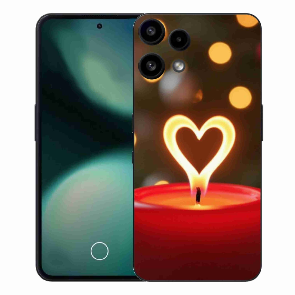 Zselés borítás mmCase a Nothing Phone (3a) Lite készülékhez - lángoló szív