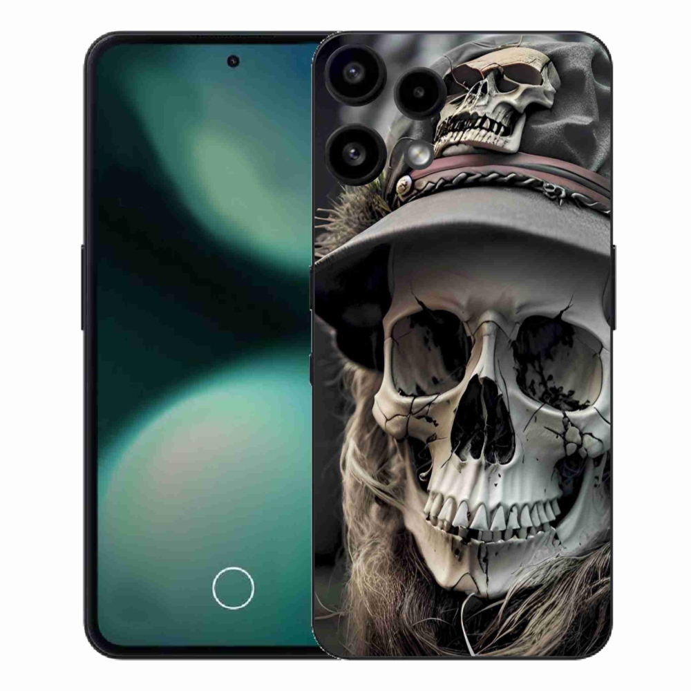 Zselés borítás mmCase a Nothing Phone (3a) Lite készülékhez - sötét koponya