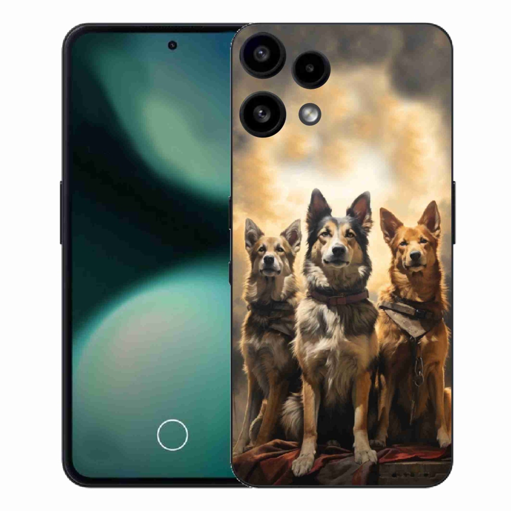 Zselés borítás mmCase a Nothing Phone (3a) Lite készülékhez - három kutya