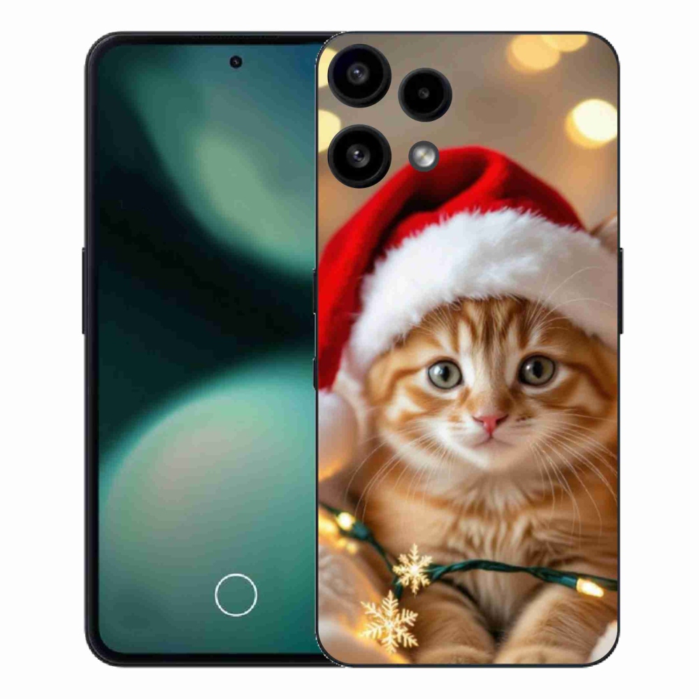 Zselés borítás mmCase a Nothing Phone (3a) Lite telefonhoz - Karácsonyi cica