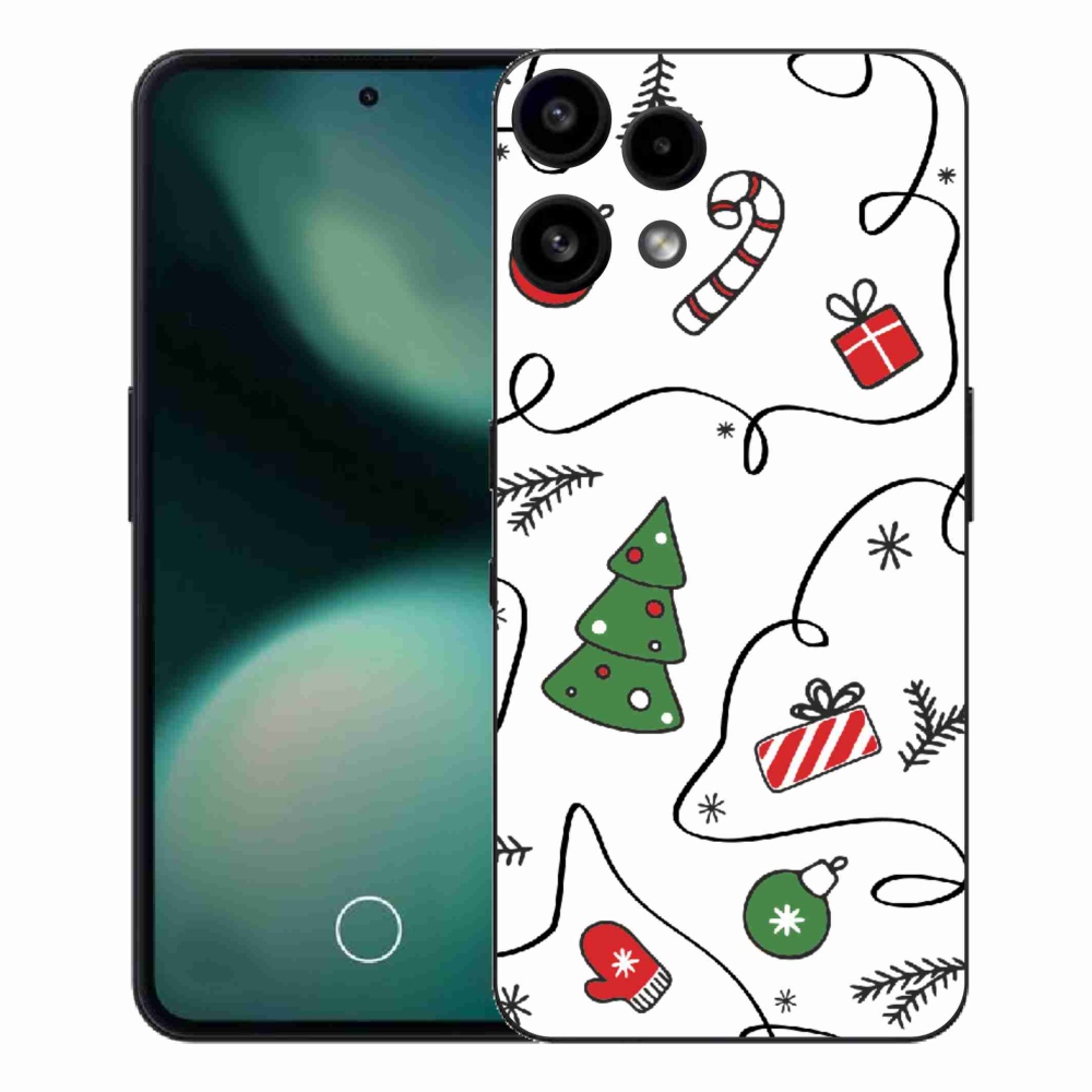 Zselés borító mmCase a Nothing Phone (3a) Lite készülékhez - karácsonyi motívumok