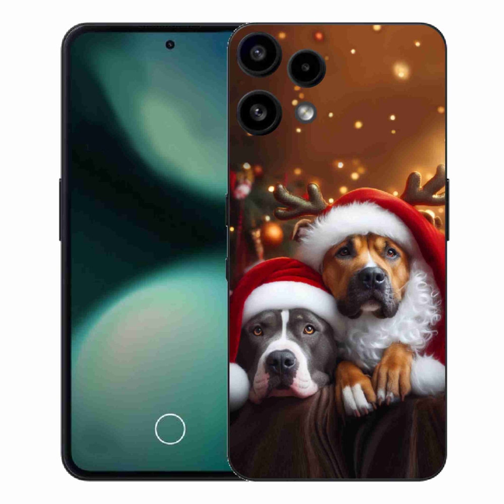 Zselés borítás mmCase a Nothing Phone (3a) Lite telefonhoz - Karácsonyi kutyák