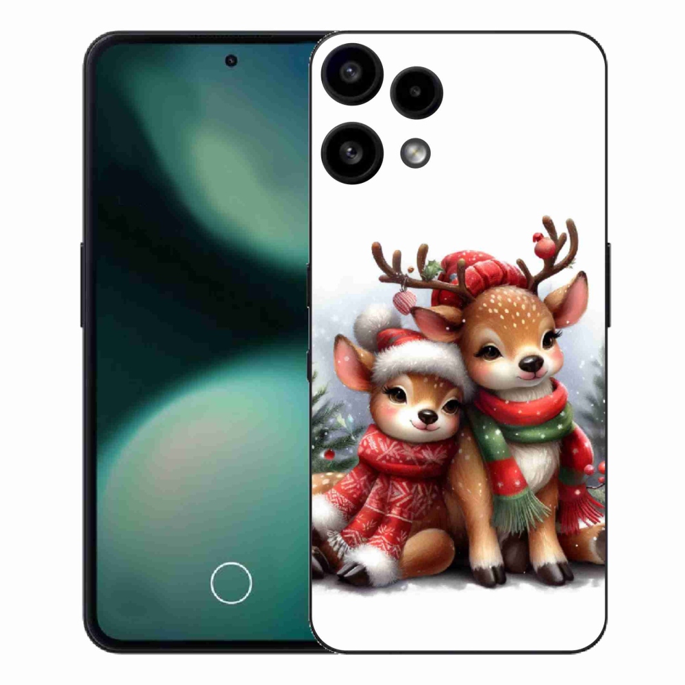 Zselés borítás mmCase a Nothing Phone (3a) Lite telefonhoz - karácsonyi rénszarvas