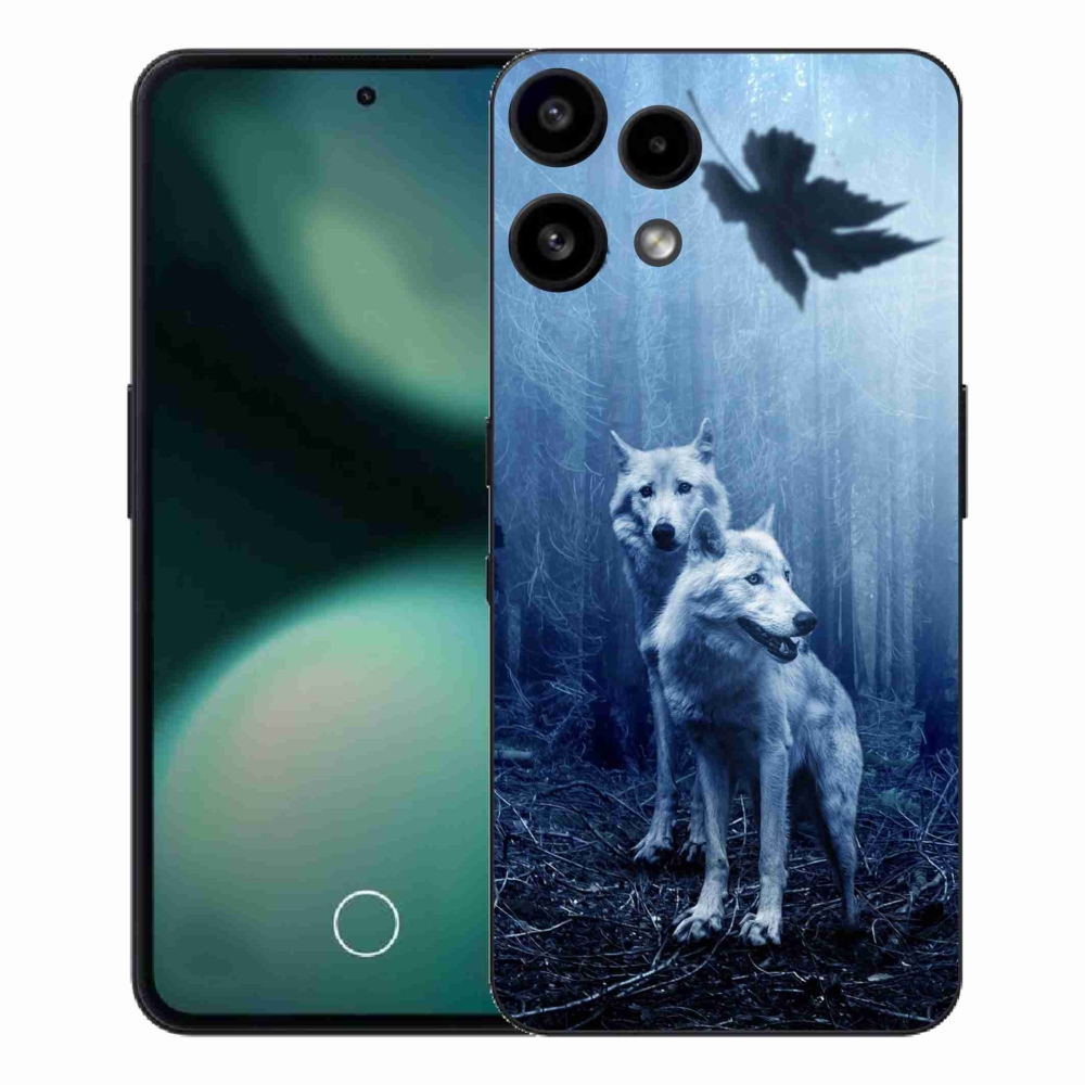 Zselés borítás mmCase a Nothing Phone (3a) Lite készülékhez - farkasok az erdőben