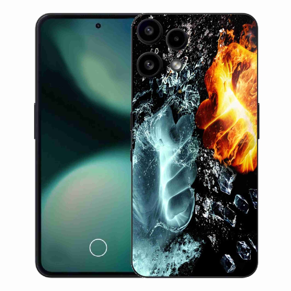 Zselés borítás mmCase a Nothing Phone (3a) Lite készülékhez - víz és tűz