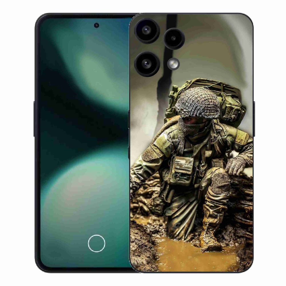 Zselés borítás mmCase a Nothing Phone (3a) Lite készülékhez - katona