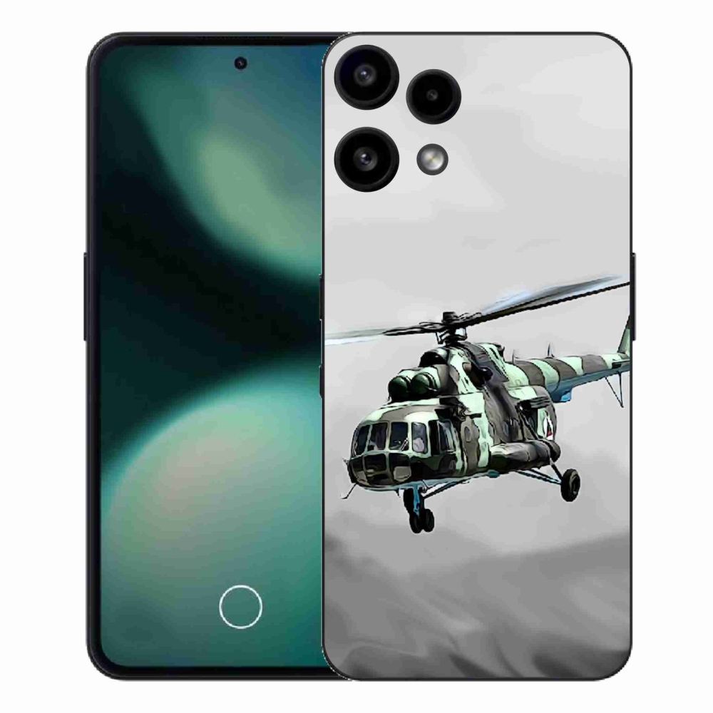 Zselés borítás mmCase a Nothing Phone (3a) Lite készülékhez - katonai helikopter