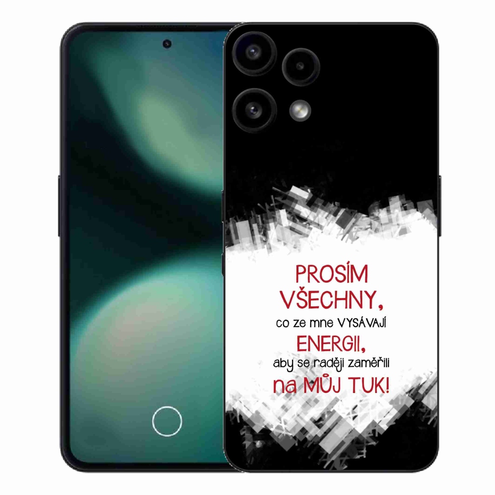 Zselés borító mmCase a Nothing Phone (3a) Lite telefonhoz - vicces szöveg 1 piros