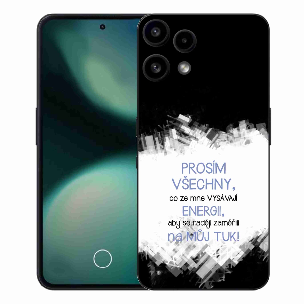 Zselés borító mmCase a Nothing Phone (3a) Lite telefonhoz - vicces szöveg 1 kék