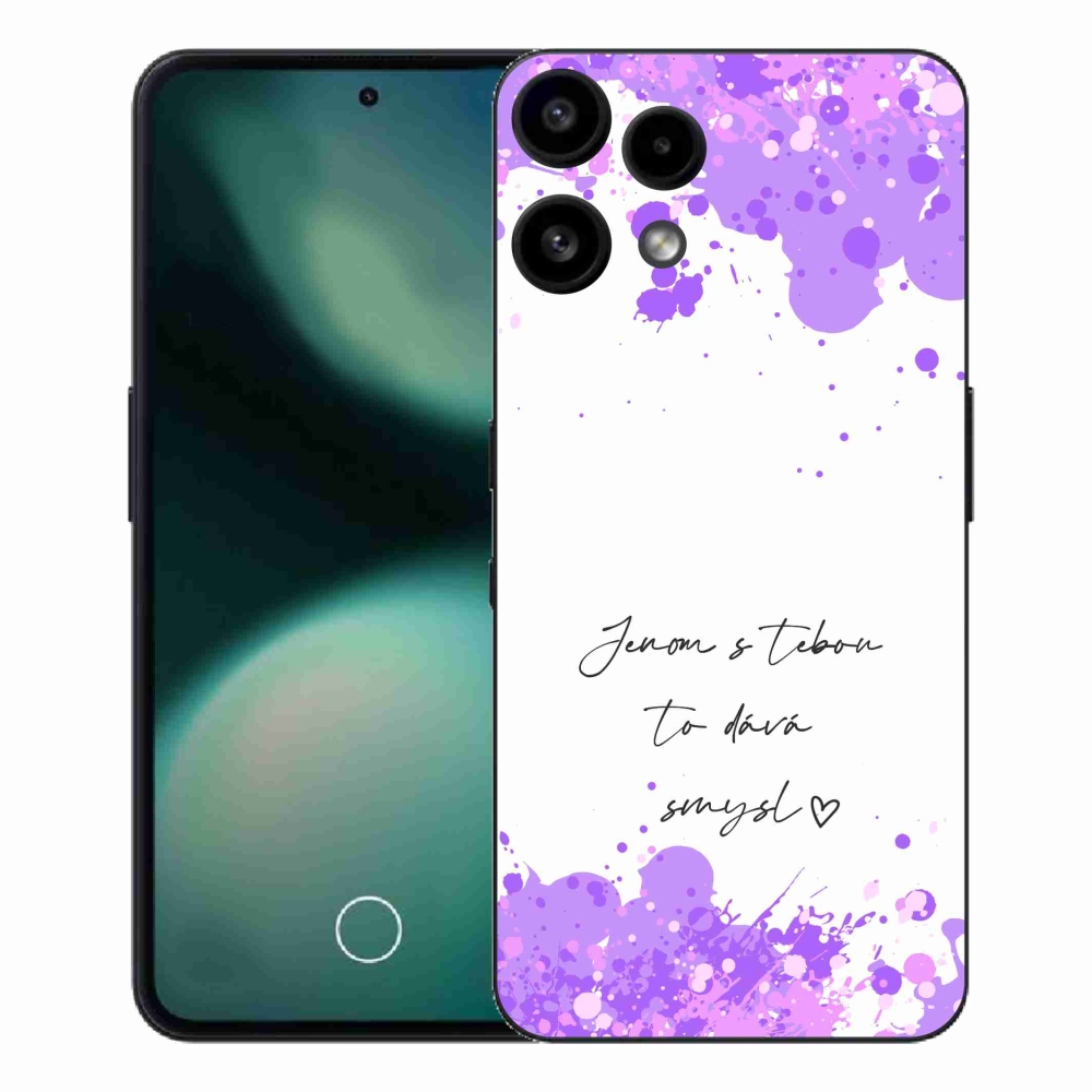 Gél borító mmCase a Nothing Phone (3a) Lite készülékhez - szerelmes szöveg fehér háttérrel