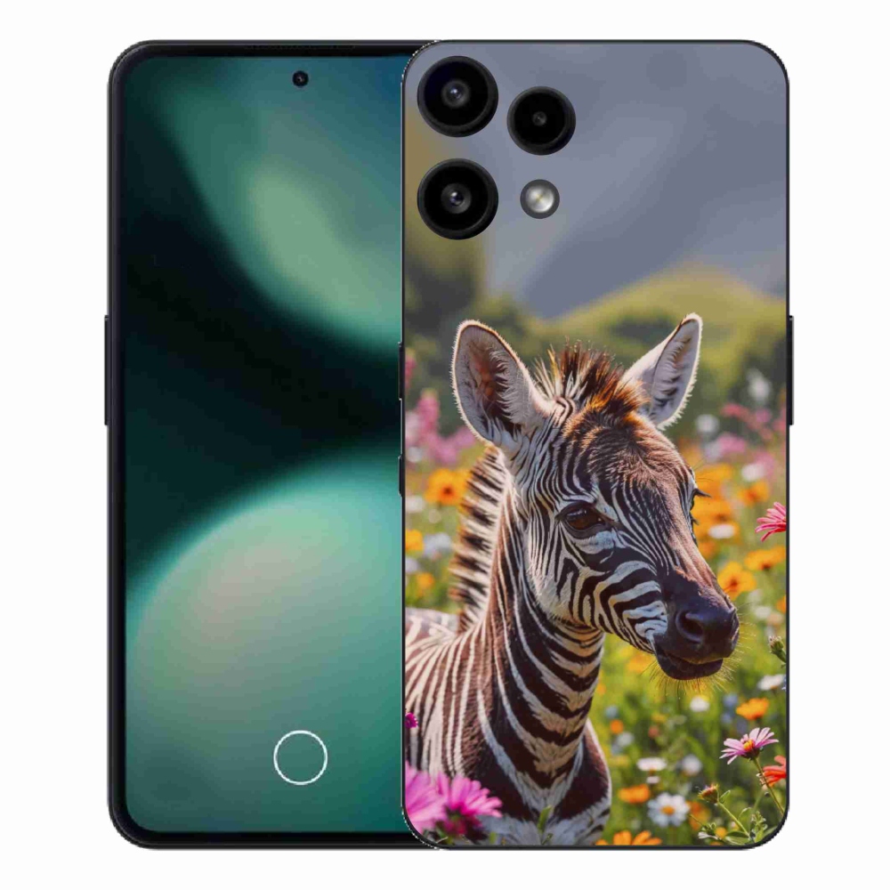 Zselés borítás mmCase a Nothing Phone (3a) Lite készülékhez - zebra a réten