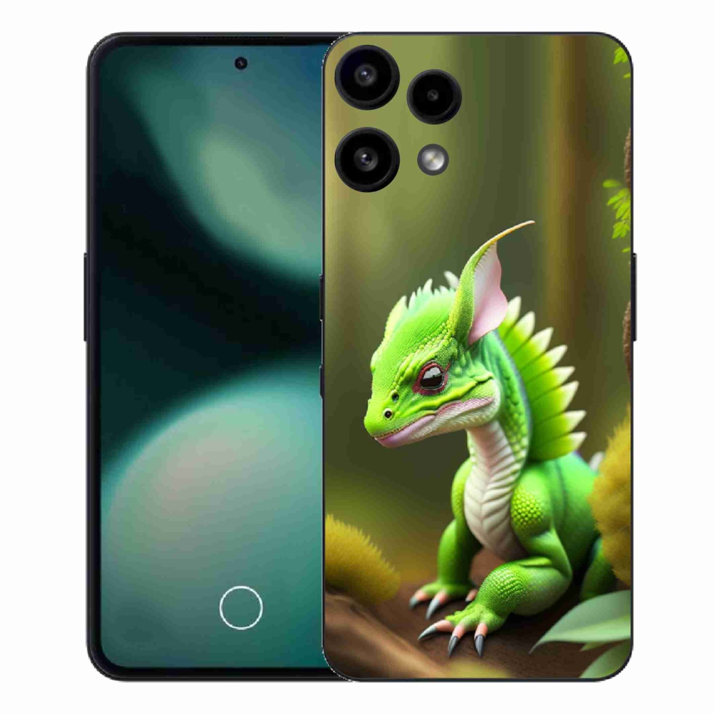 Zselés borítás mmCase a Nothing Phone (3a) Lite készülékhez - zöld sárkány