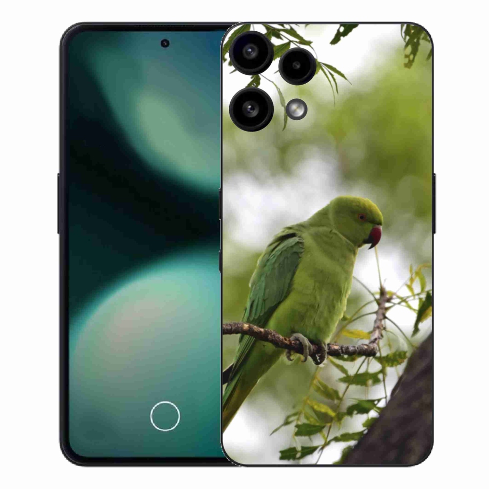 Zselés borítás mmCase a Nothing Phone (3a) Lite készülékhez - zöld papagáj