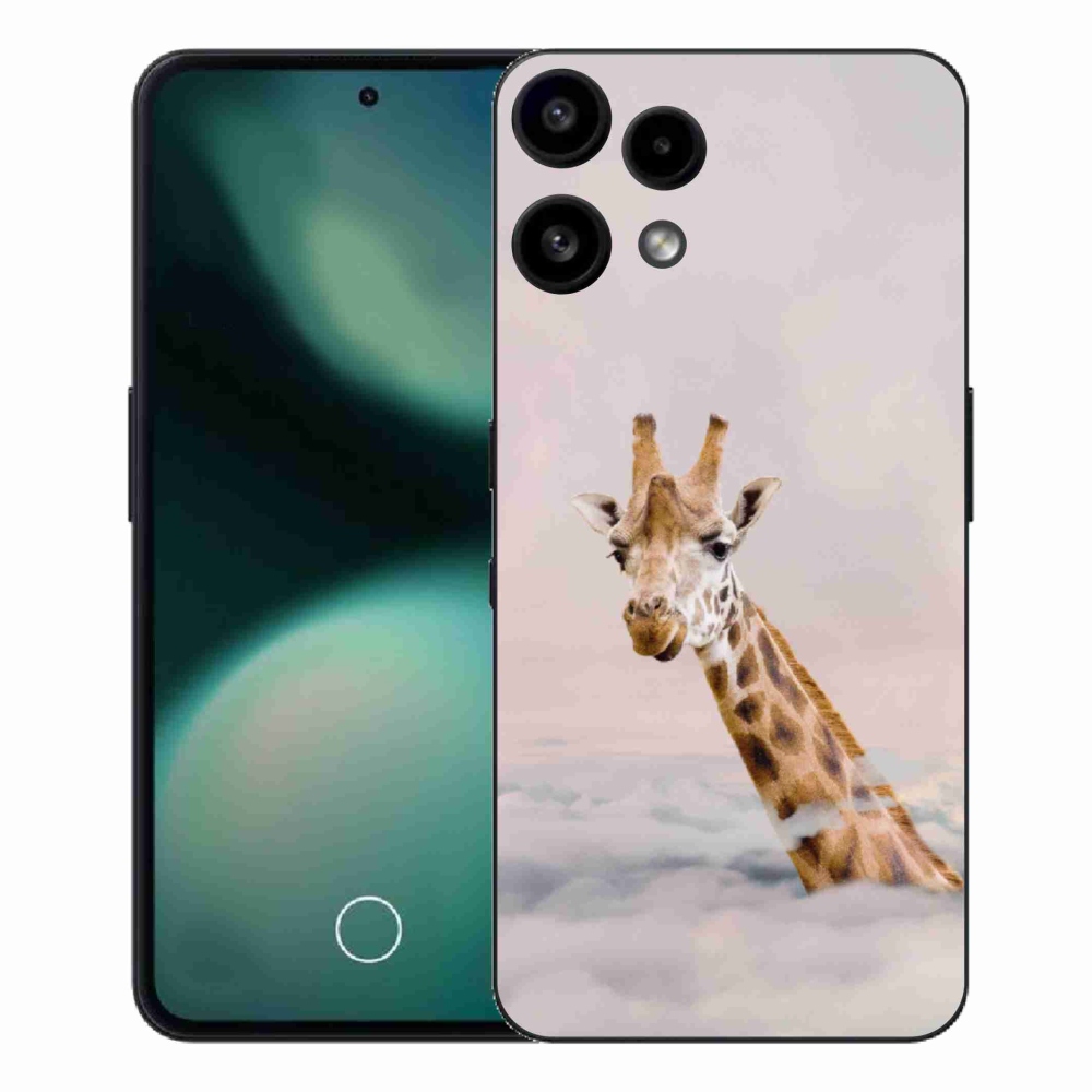 Zselés borítás mmCase a Nothing Phone (3a) Lite készülékhez - zsiráf a felhőkben