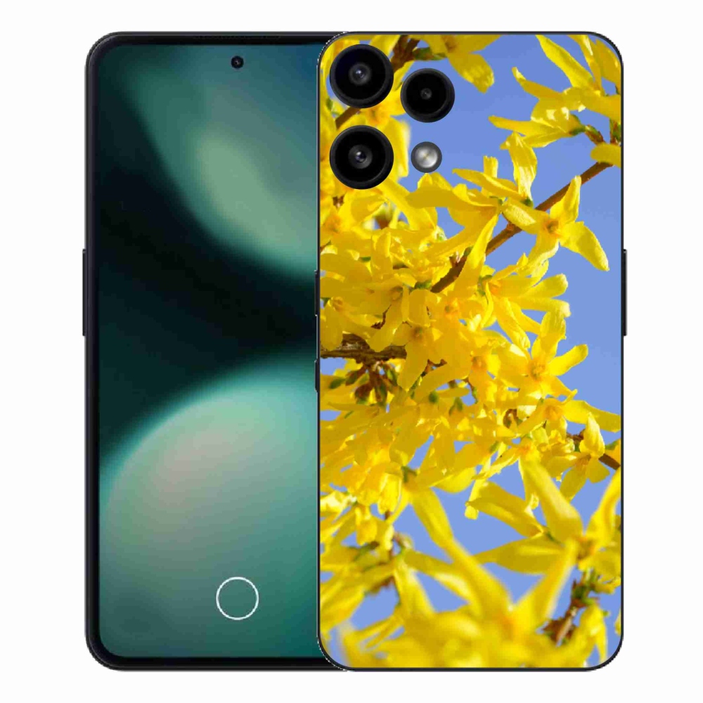 Zselés borító mmCase a Nothing Phone (3a) Lite készülékhez - sárga virágok