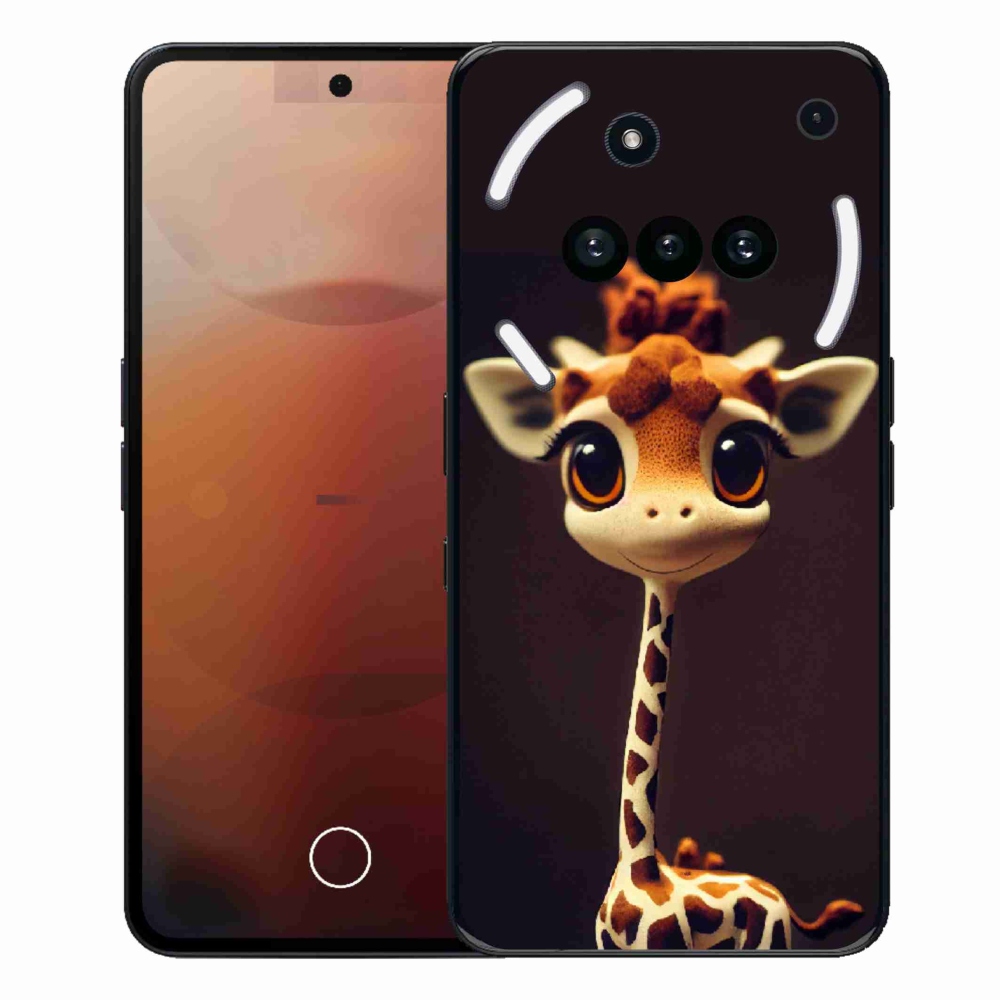 Zselés borítás mmCase a Nothing Phone-hoz (3a) - kis zsiráf
