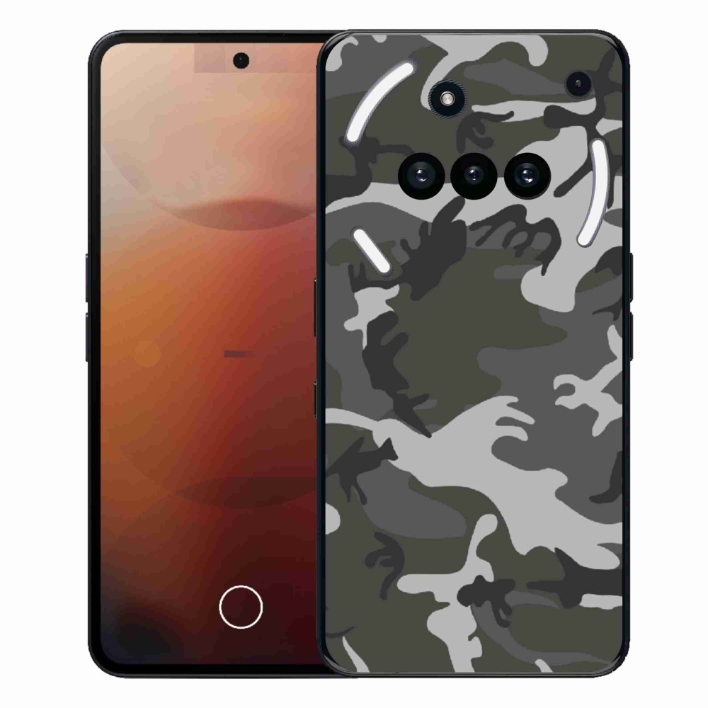 Zselés tok mmCase a Nothing Phone (3a) készülékhez - terepszínű minta