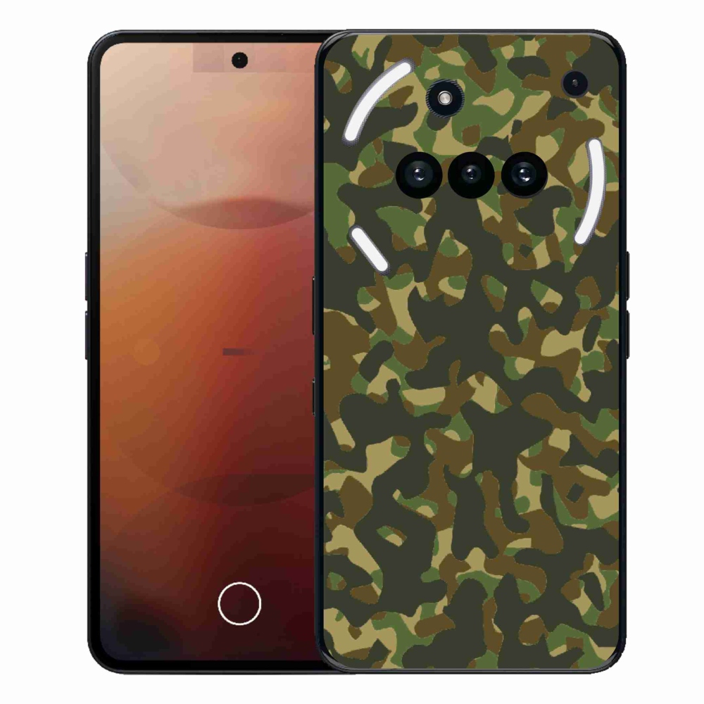 Zselés tok mmCase a Nothing Phone-hoz (3a) - terepszínű mintázat 1