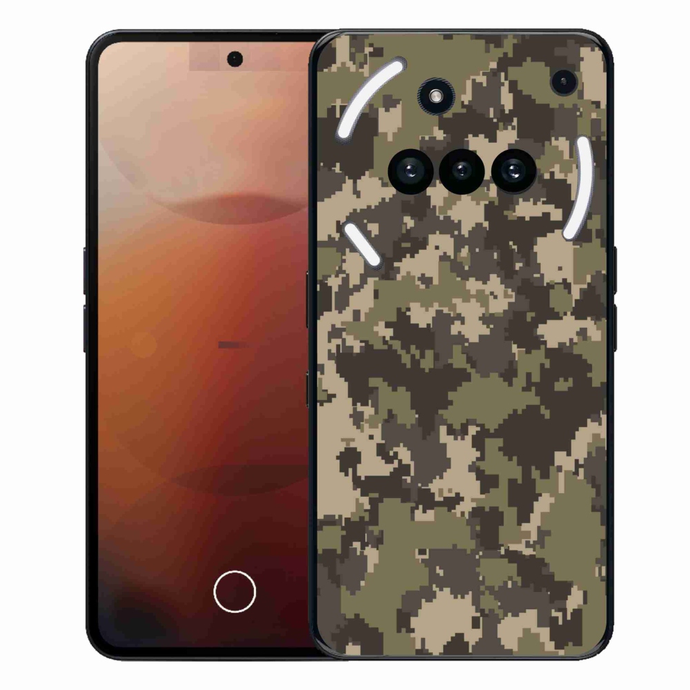 Zselés tok mmCase a Nothing Phone-hoz (3a) - terepszínű minta 12
