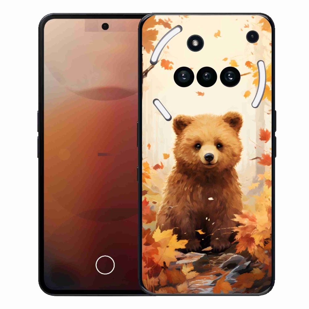 Zselés tok mmCase a Nothing Phone-hoz (3a) - medve az erdőben