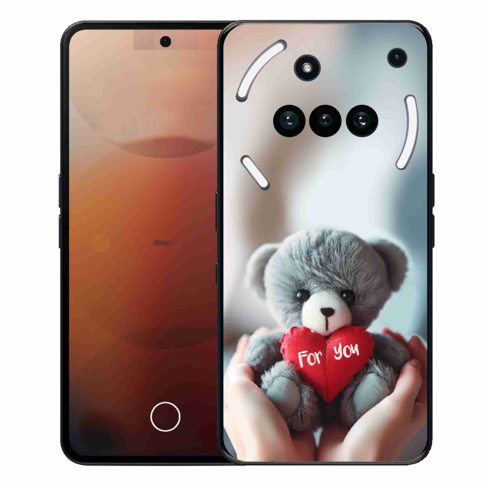 Zselés borítás mmCase for Nothing Phone (3a) - mackó a szerelmesek számára