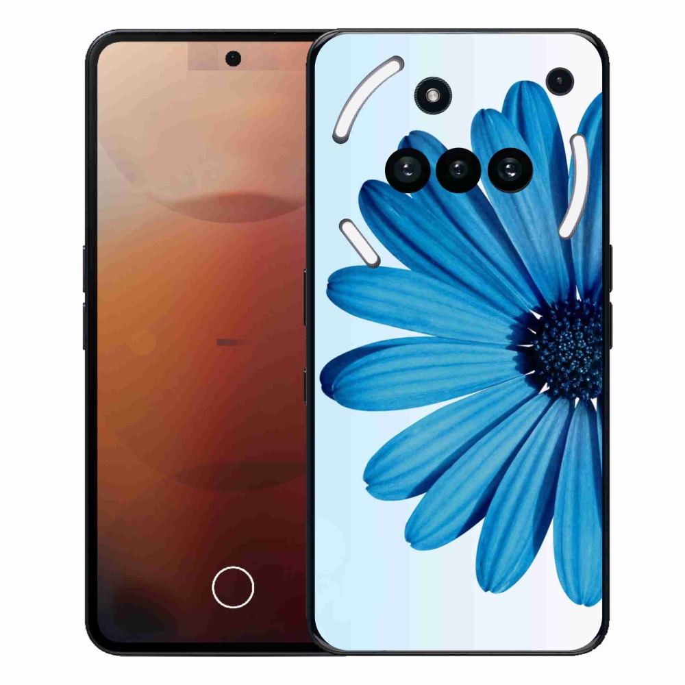 Zselés tok mmCase a Nothing Phone-hoz (3a) - kék margaréta